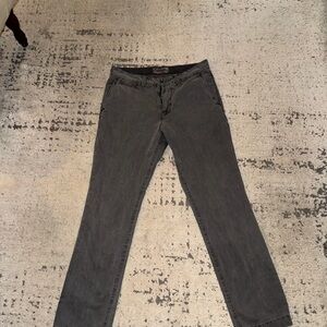 Penguin Mens Gray Straight-Leg Pants